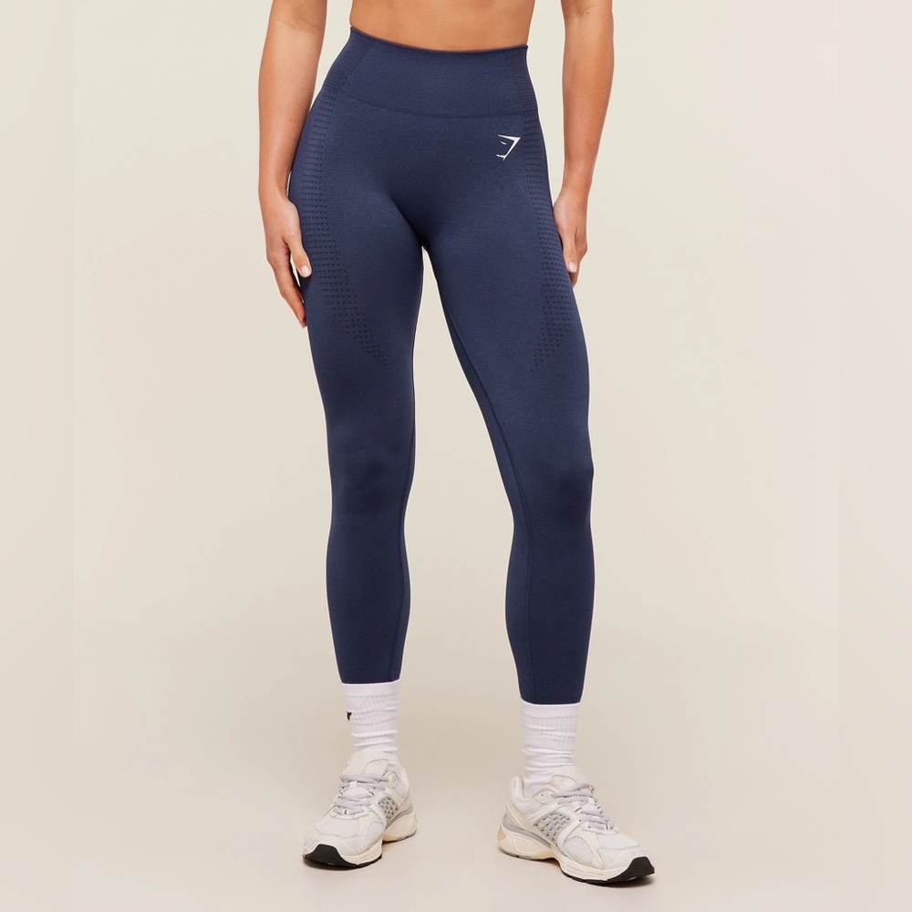 Gymshark Deep Blue Vital Seamless Leggings